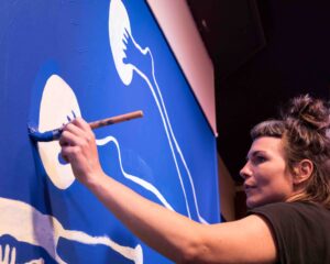 Festival Logo Weer een kersverse mural in Merleyn!